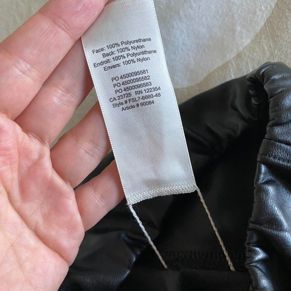 ARITZIA Wilfred Free Black Daria Faux Leather Leggings Sz Small - Picture 5 of 9